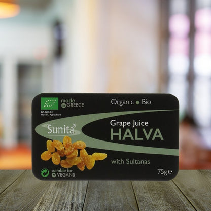 Organic Grape Juice & Sultana Halva 75g - Sunita - Confectionary - Eco Natural Products