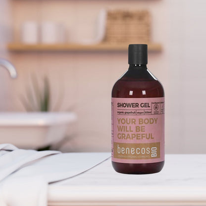 Organic Grapefruit Shower Gel 500ml - Benecos - Shower gel - Eco Natural Products