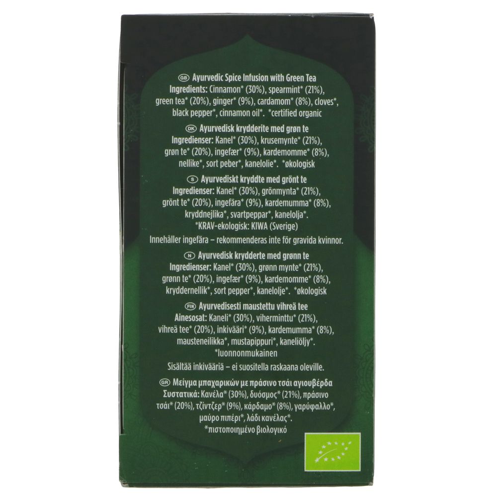 Organic Green Chai Tea 17 Bags [BLACK FRIDAY] - Eco Natural Products - Yogi Tea - Tea