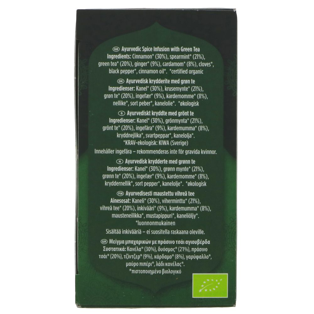 Organic Green Chai Tea 17 Bags - Yogi Tea - Tea - Eco Natural Products