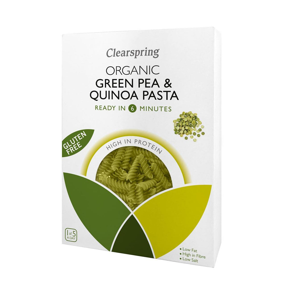 Organic Green Pea & Quinoa Gluten Free Pasta Fusilli 250g - Clearspring - Pasta - Eco Natural Products