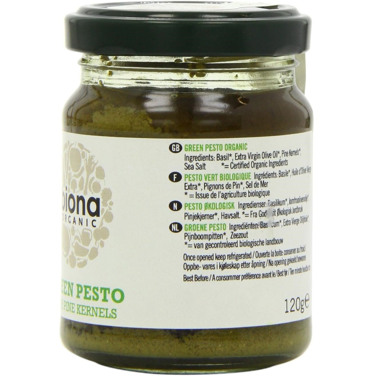 Organic Green Pesto 125g - Biona - Condiments & Sauces - Eco Natural Products
