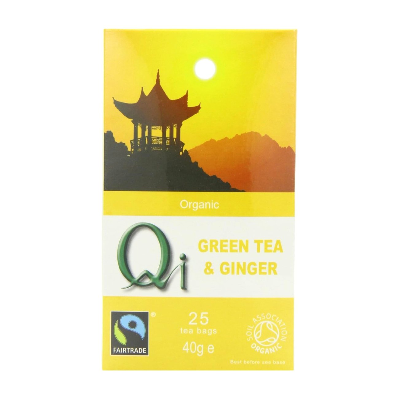 Organic Green Tea & Ginger 25 Bags - Qi - Green tea - Eco Natural Products