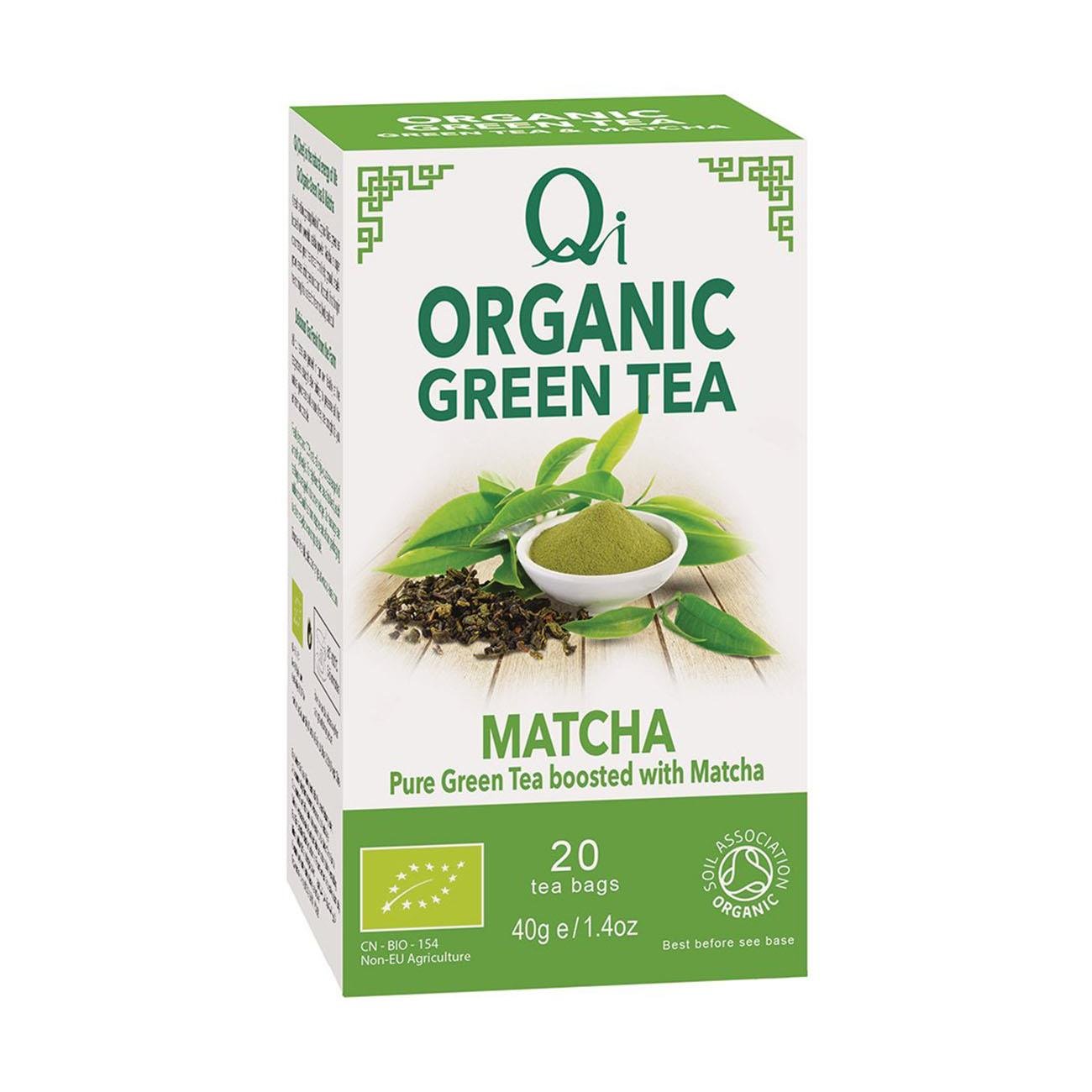 Organic Green Tea & Matcha 25 Bags - Qi - Green tea - Eco Natural Products