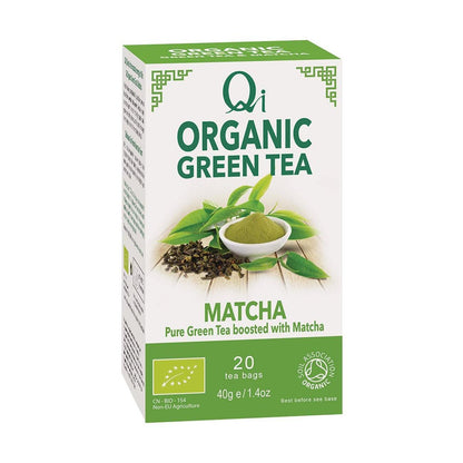 Organic Green Tea & Matcha 25 Bags - Qi - Green tea - Eco Natural Products