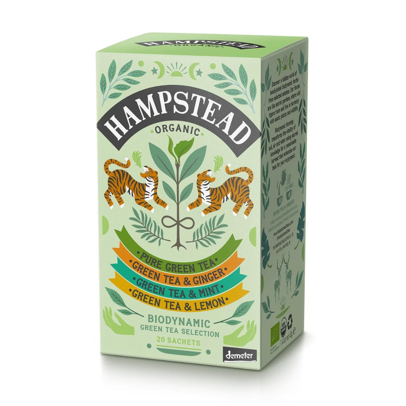 Organic Green Tea Selection 20 bags - Hampstead Tea - Green tea - Eco Natural Products