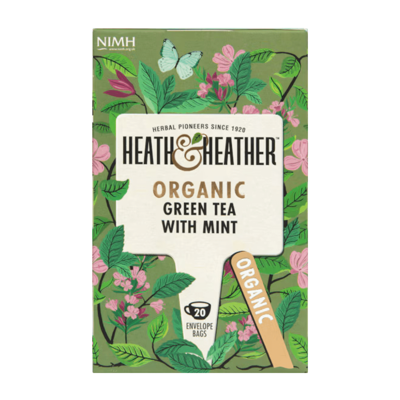 Organic Green Tea with Mint 20 Bags - Heath & Heather - Teas - Heath & Heather