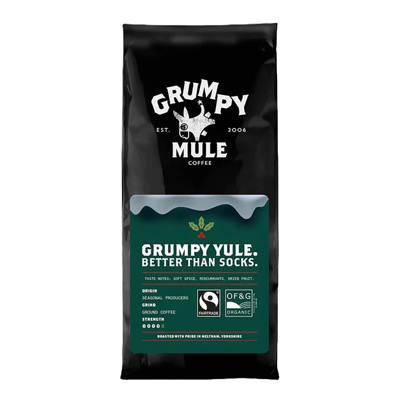 Organic Grumpy Yule Ground Coffee 227g - Grumpy Mule Coffee - Coffee - Eco Natural Products