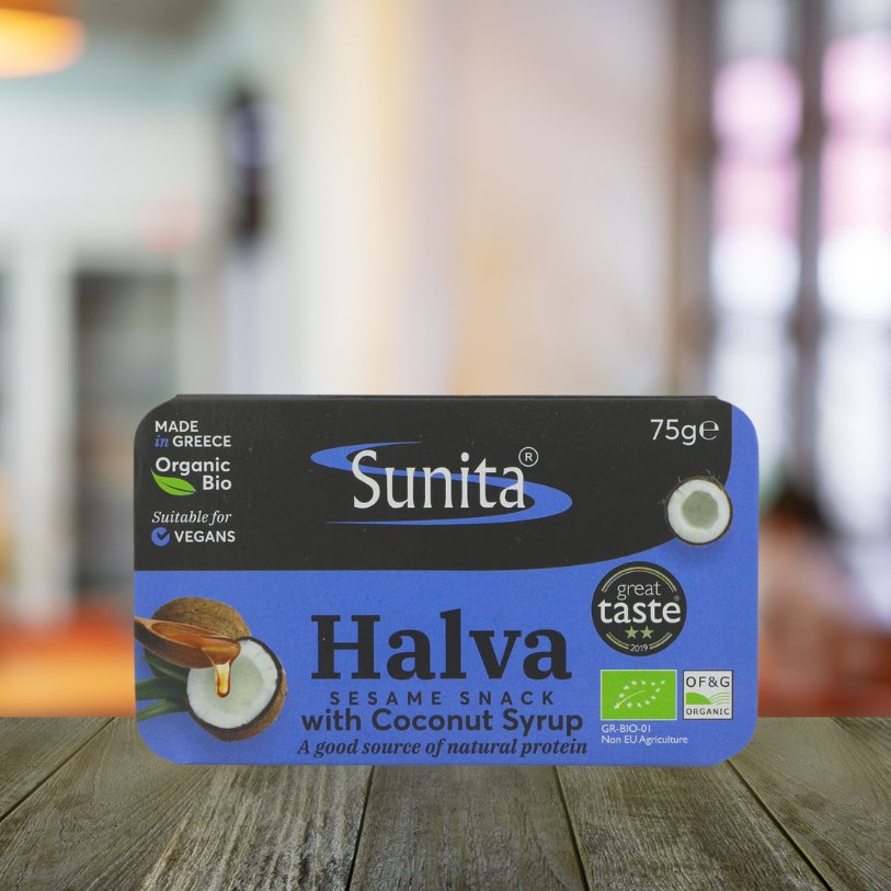 Organic Halva with Coconut Syrup 75g - Sunita - Confectionary - Eco Natural Products