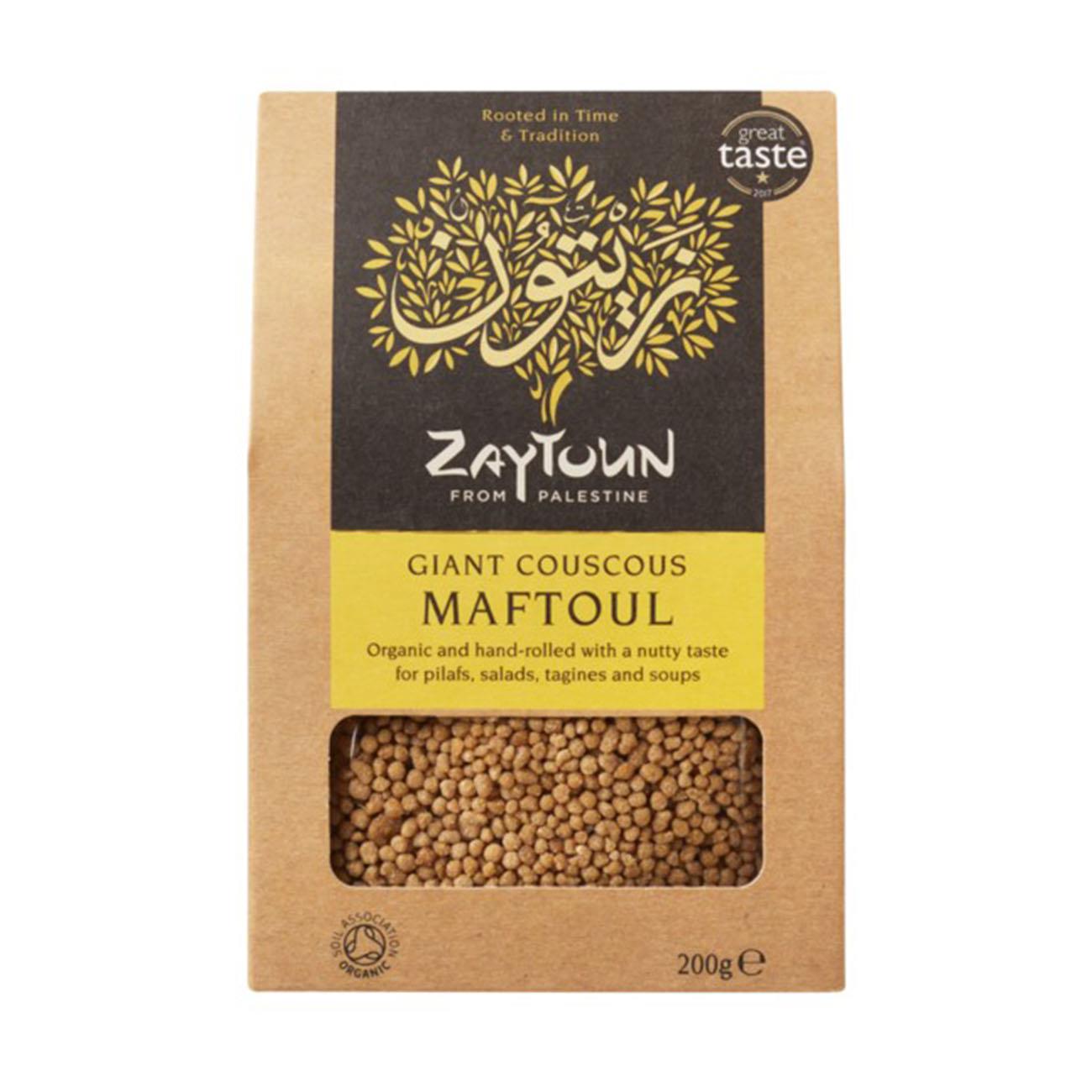 Organic Hand Rolled Maftoul Giant Couscous 250g [BLACK FRIDAY] - Eco Natural Products - Zaytoun - Couscous