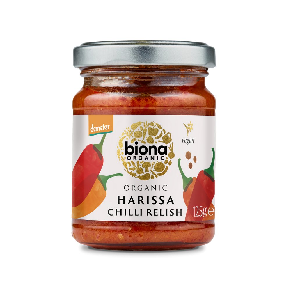 Organic Harissa Chilli Relish 125g - Biona - Condiment - Eco Natural Products