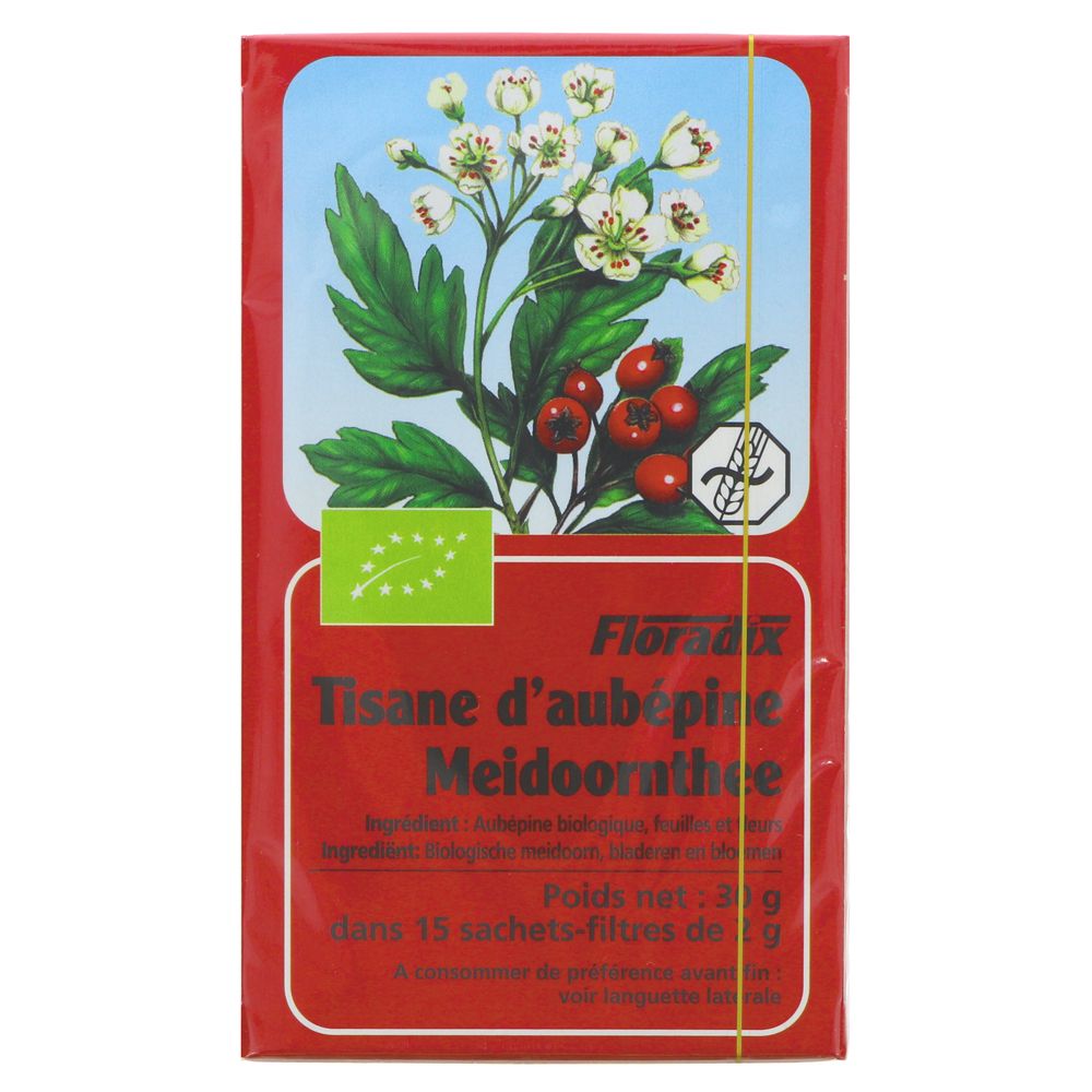 Organic Hawthorn Tea Herbal 15 Bags - Floradix - Herbal tea - Eco Natural Products