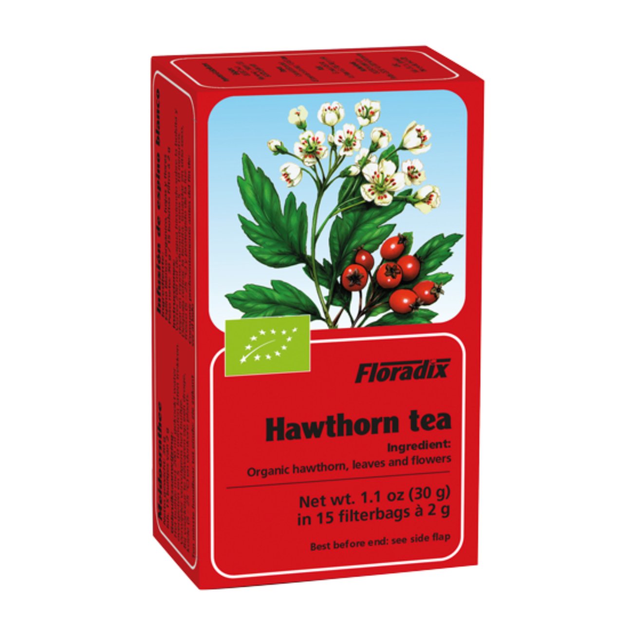 Organic Hawthorn Tea Herbal 15 Bags [BLACK FRIDAY] - Eco Natural Products - Floradix - Herbal tea