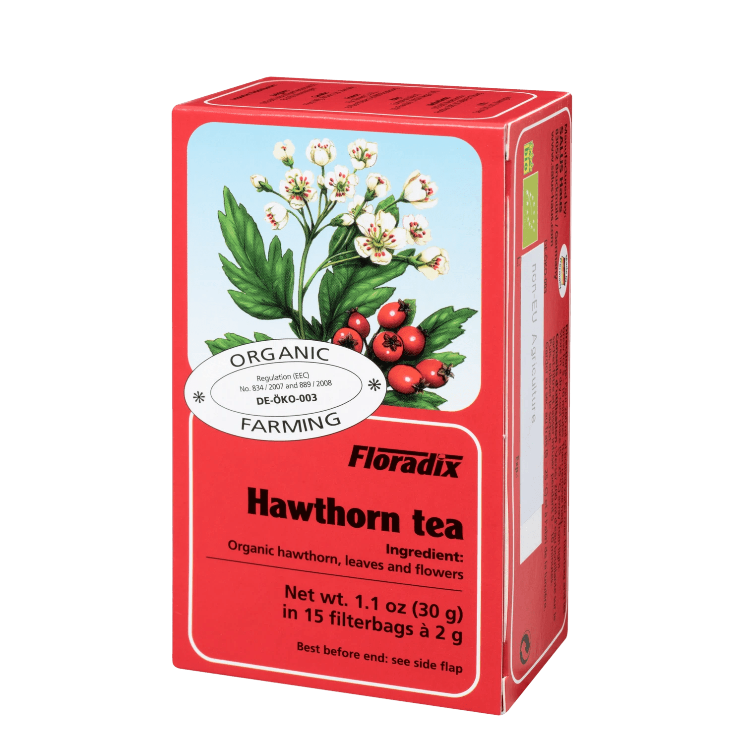 Organic Hawthorn Tea Herbal 15 Bags - Floradix - Herbal tea - Eco Natural Products