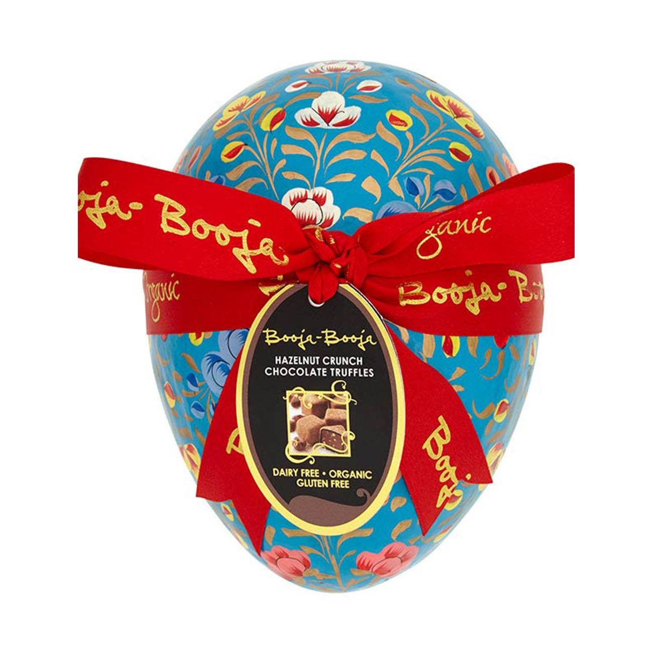 Booja booja Organic Hazelnut Crunch Truffles Easter Egg Large 138g front packaging