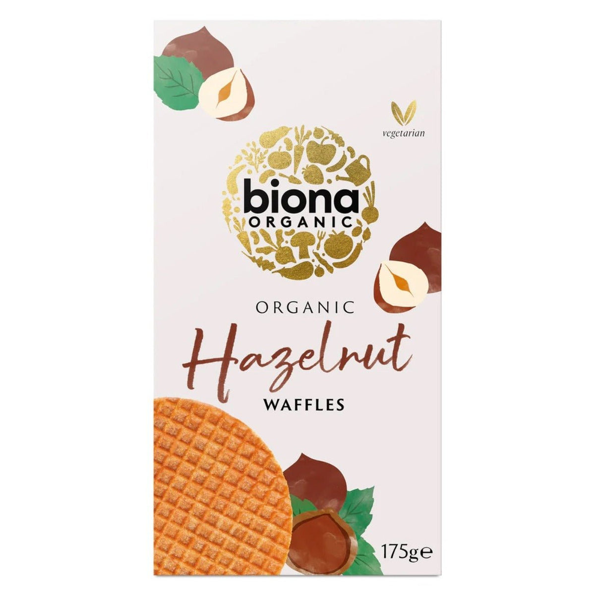 Organic Hazelnut Waffles 175g - Biona - Wafles - Eco Natural Products