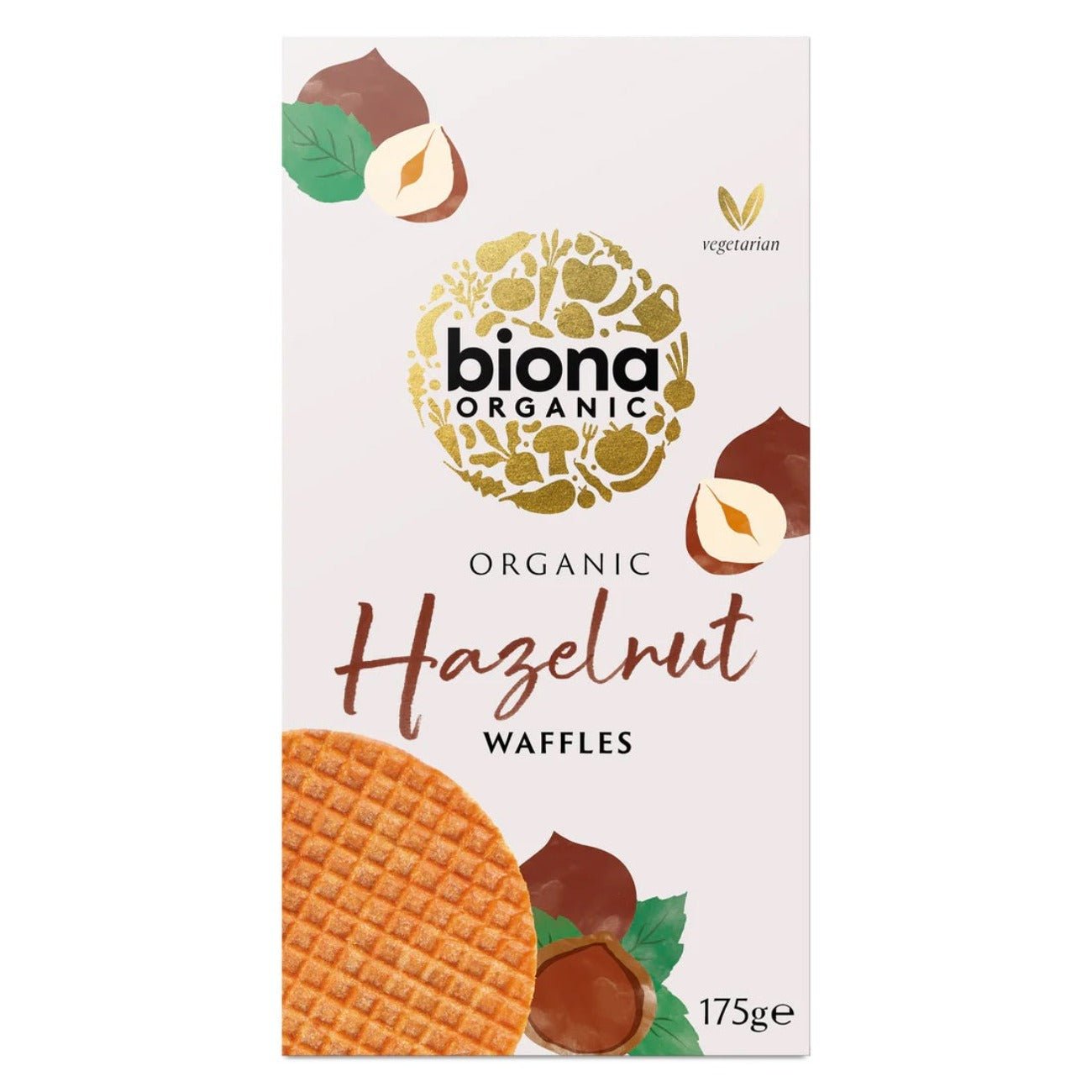 Organic Hazelnut Waffles 175g - Biona - Wafles - Eco Natural Products