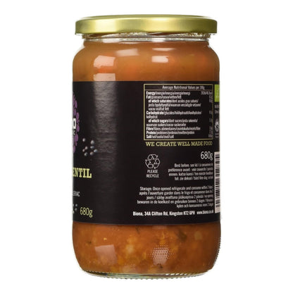 Organic Hearty Lentil Soup 680g - Biona - Soups & Broths - Eco Natural Products