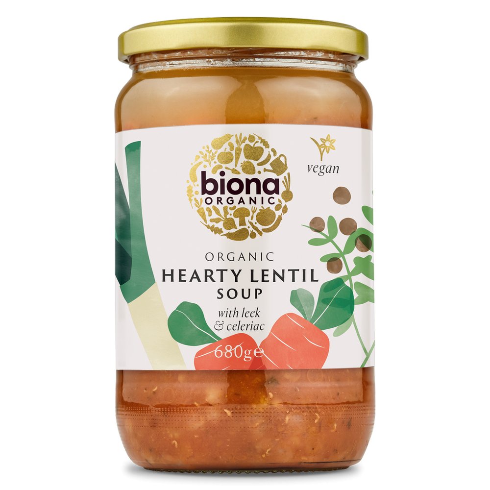 Organic Hearty Lentil Soup 680g - Biona - Soups & Broths - Eco Natural Products