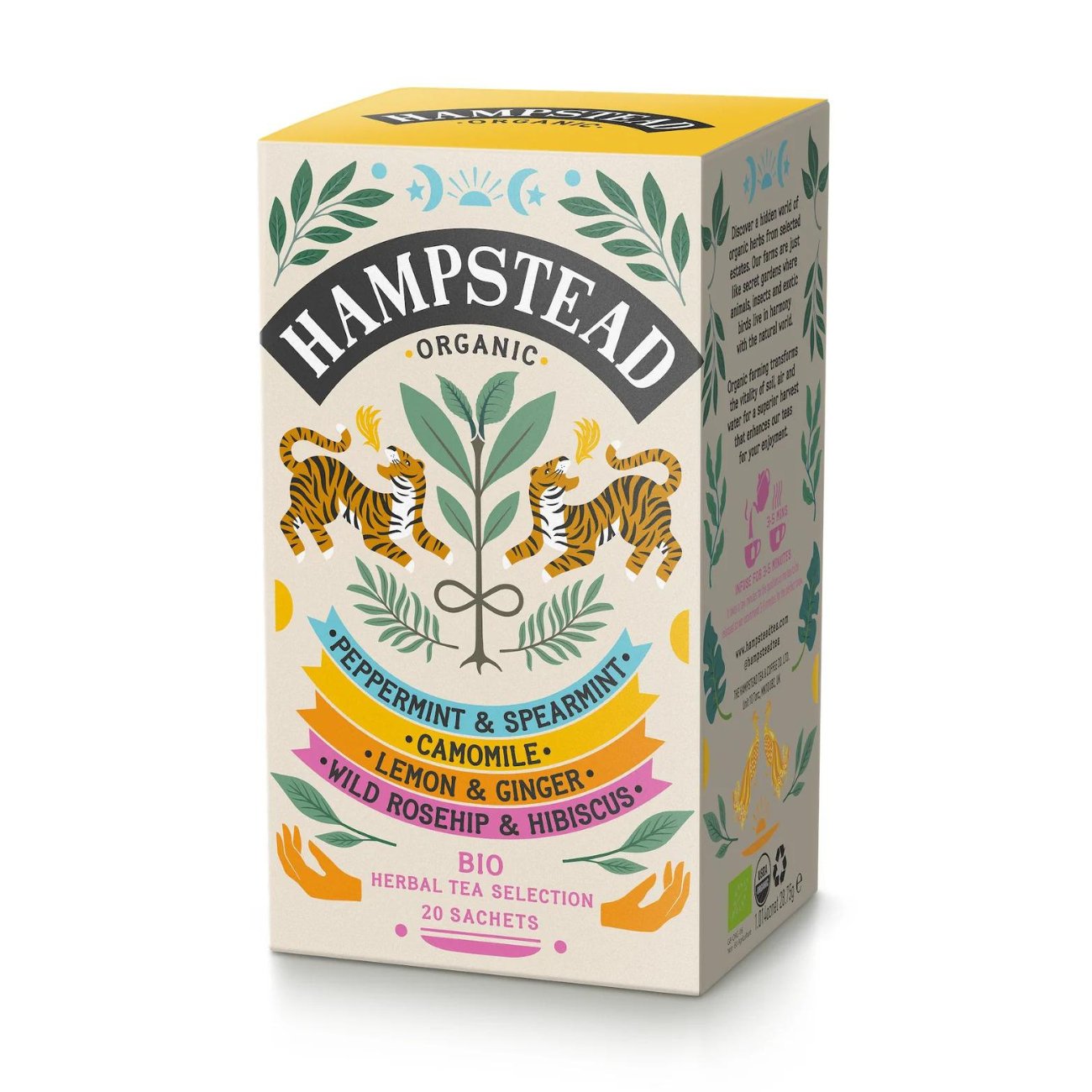 Organic Herbal Harmonies Infusions Selection 20 bag - Hampstead Tea - Hebal infusion - Eco Natural Products