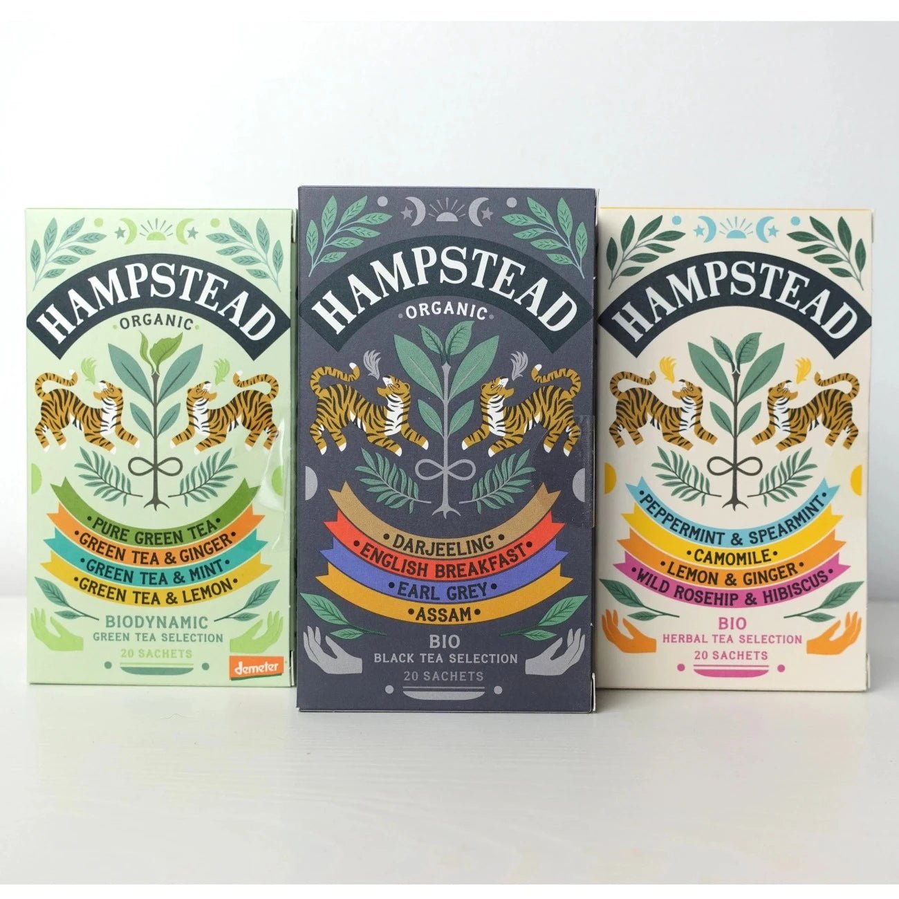 Organic Herbal Harmonies Infusions Selection 20 bag - Hampstead Tea - Hebal infusion - Eco Natural Products