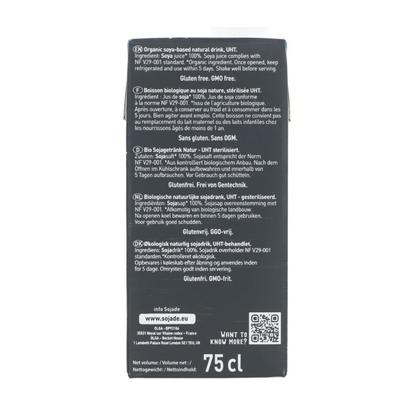 Organic High Protein Soya Drink 750ml - Sojade - Soy Drinks - Sojade