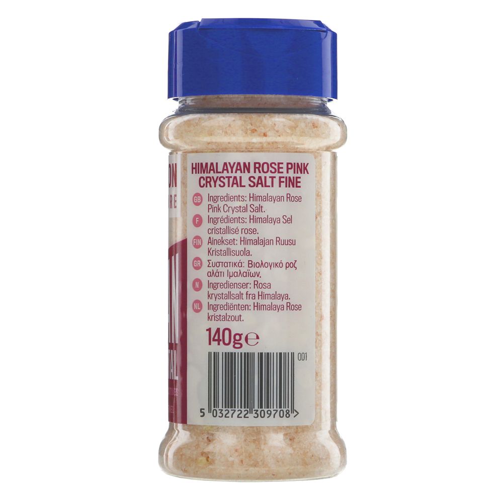 Organic Himalayan Rose Pink Salt Fine Table Shaker 140g - Profusion - Salt - Eco Natural Products