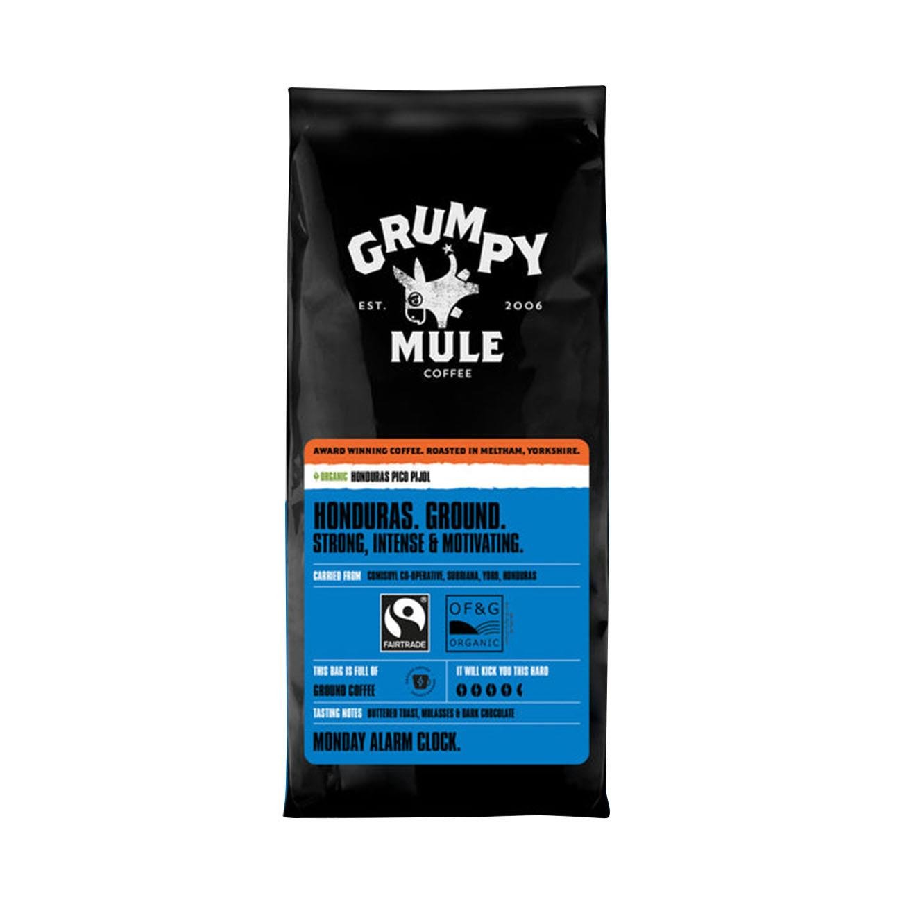 Organic Honduras Pico Pijol Ground Coffee 227g [BLACK FRIDAY] - Eco Natural Products - Grumpy Mule Coffee - Coffee