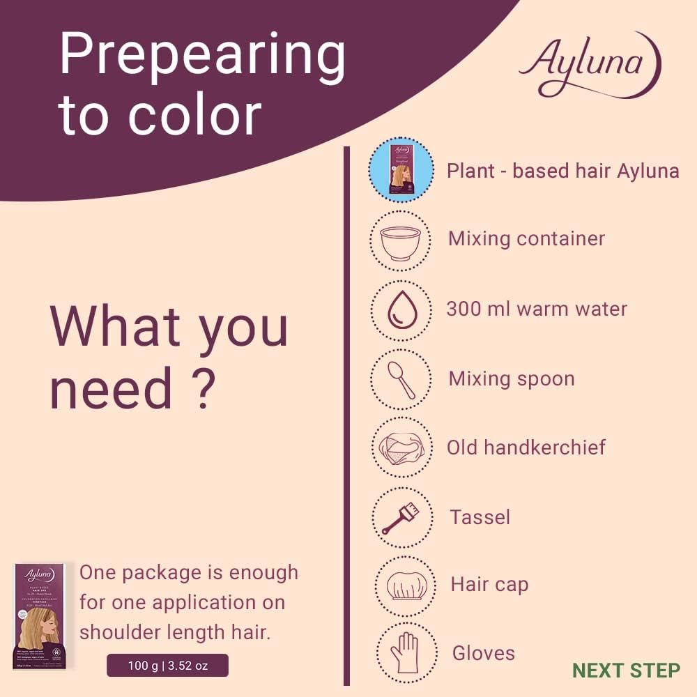 Organic Honey Blonde No. 20 Plant - Based Hair Colour 100g - Ayluna - Hair Color - Eco Natural Products