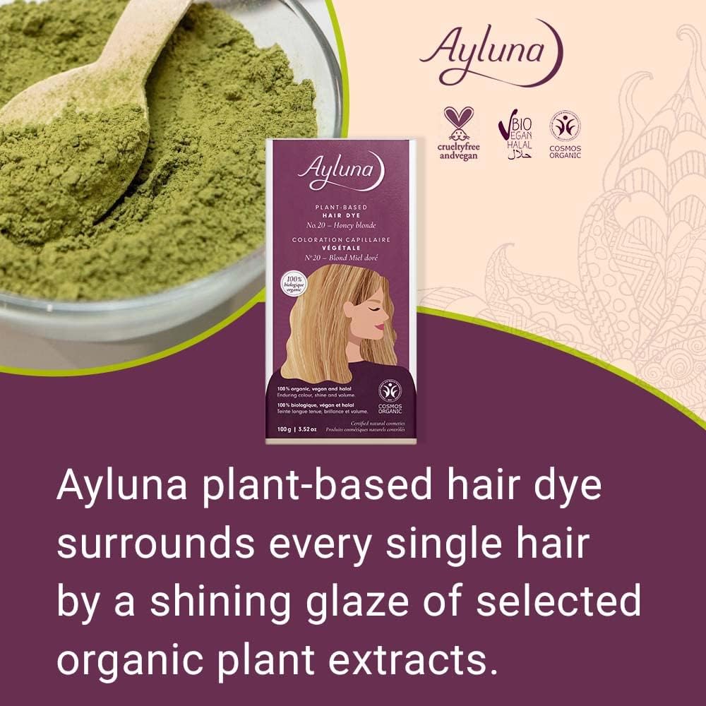 Organic Honey Blonde No. 20 Plant - Based Hair Colour 100g - Ayluna - Hair Color - Eco Natural Products
