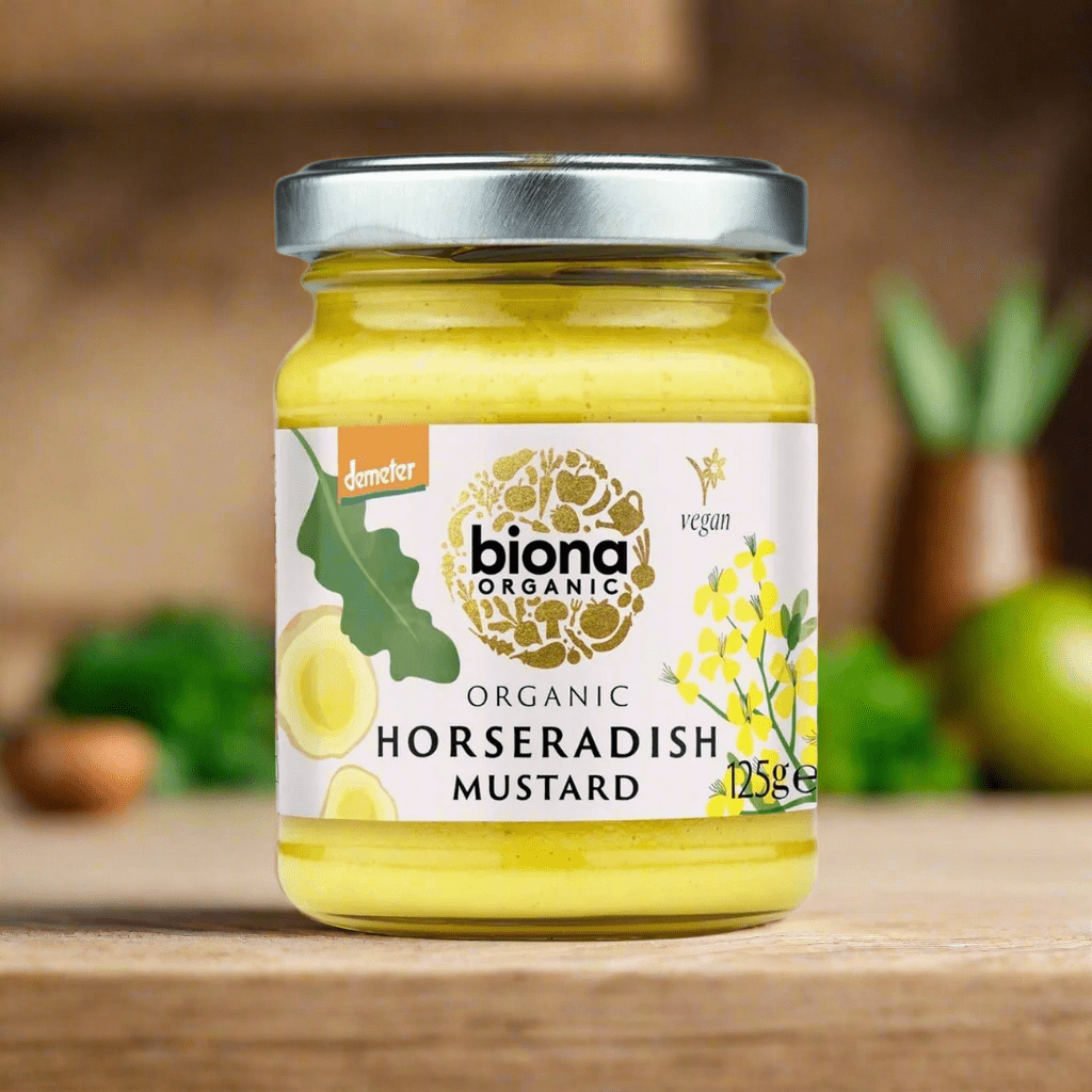 Organic Horseradish Mustard 125g - Biona - Mustard - Eco Natural Products