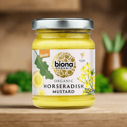 Organic Horseradish Mustard 125g - Biona - Mustard - Eco Natural Products