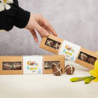Organic Hot Cross Bun Truffles Easter 100g - Cocoa Loco - Truffles - Cocoa Loco