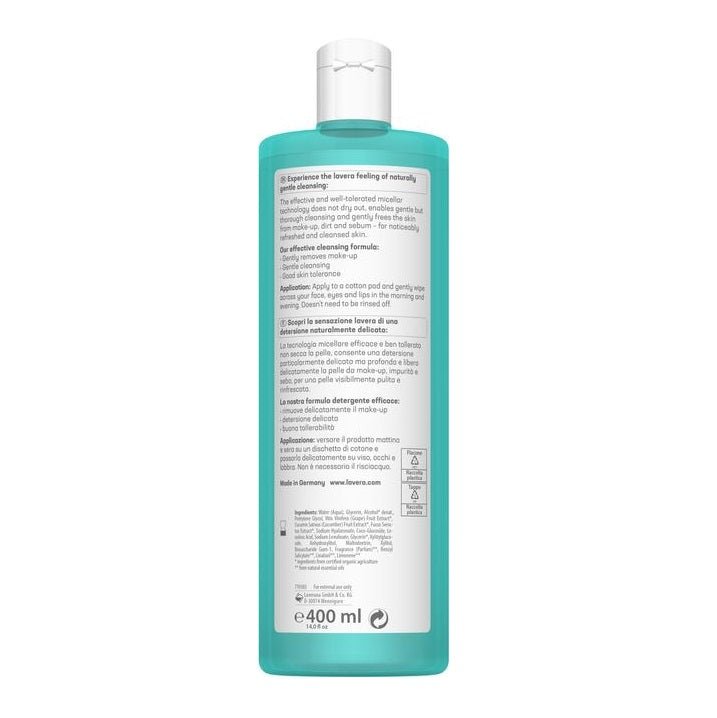 Organic Hydro Refresh Micellar Cleansing Water 400ml - Lavera - Micellar water - Eco Natural Products