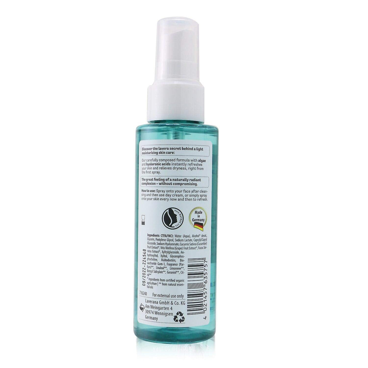 Organic Hydro Sensation Face Mist 100ml - Lavera - Face mist - Eco Natural Products