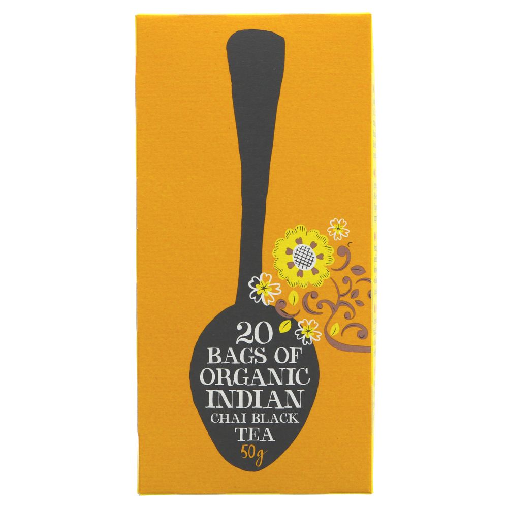 Organic Indian Chai Black Tea 20 Bags - Clipper - Black Tea - Eco Natural Products