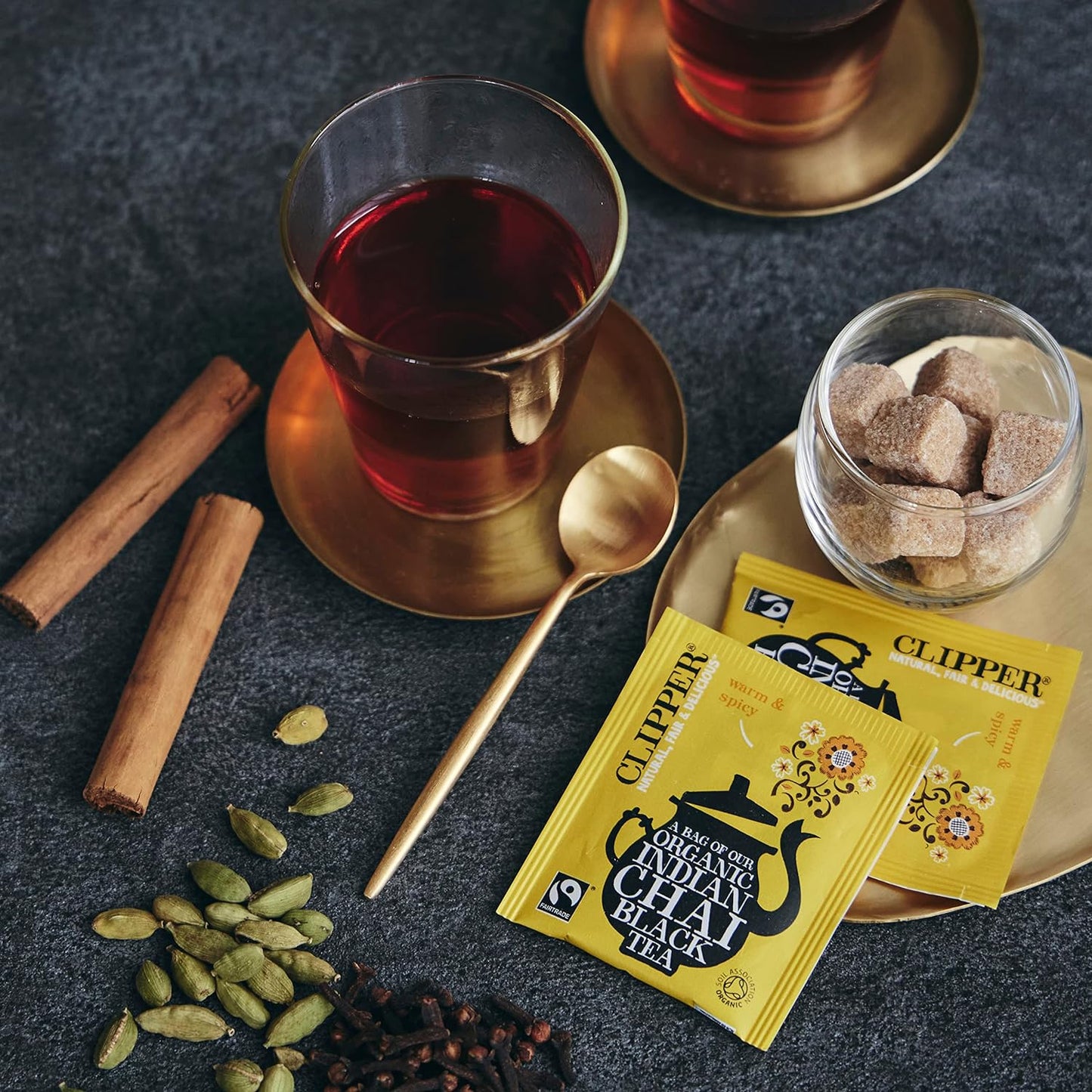 Organic Indian Chai Black Tea 20 Bags - Clipper - Black Tea - Eco Natural Products