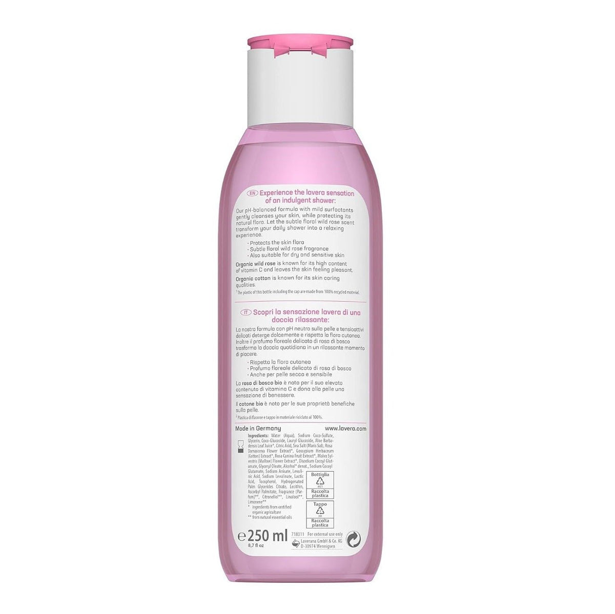 Organic Indulgent Body Wash 250ml - Lavera - Body wash - Eco Natural Products