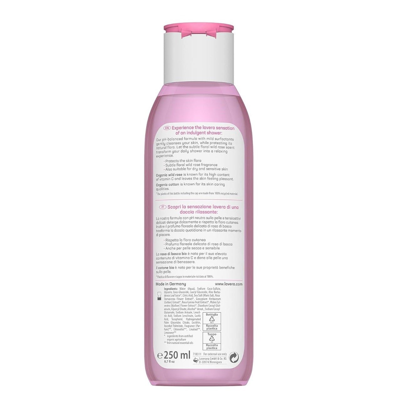 Organic Indulgent Body Wash 250ml - Lavera - Body wash - Eco Natural Products