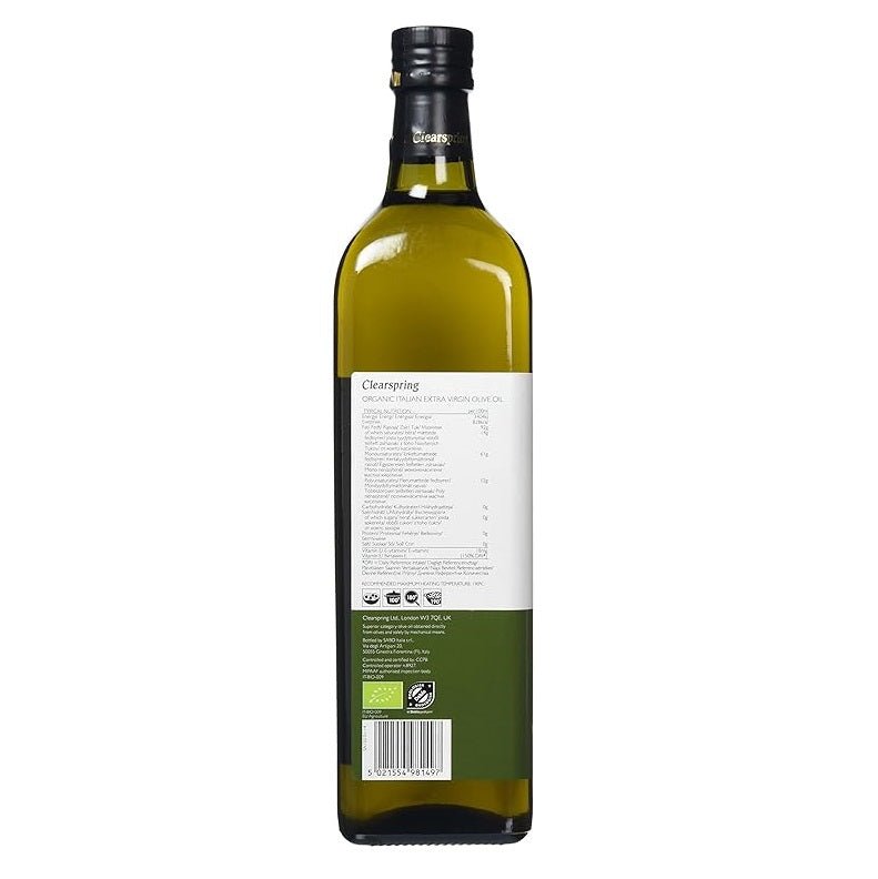 Organic Italian Extra Virgin Olive Cold Pressed Oil 1L - Clearspring - Oil - Eco Natural Products