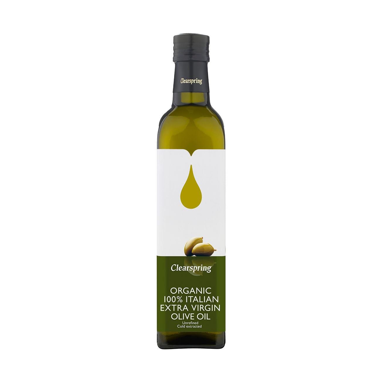 Organic Italian Extra Virgin Olive Cold Pressed Oil 500ml - Clearspring - Oil - Eco Natural Products