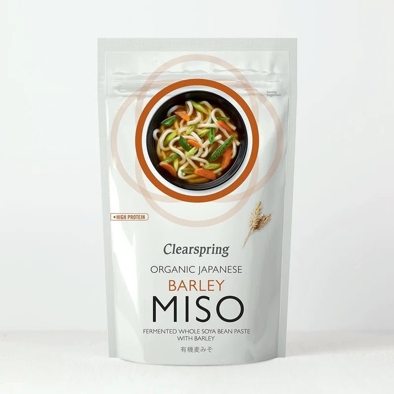 Organic Japanese Barley Miso Pouch 300g - Clearspring - Miso - Eco Natural Products