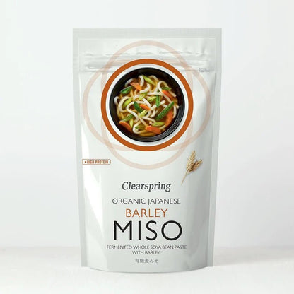 Organic Japanese Barley Miso Pouch 300g - Clearspring - Miso - Eco Natural Products