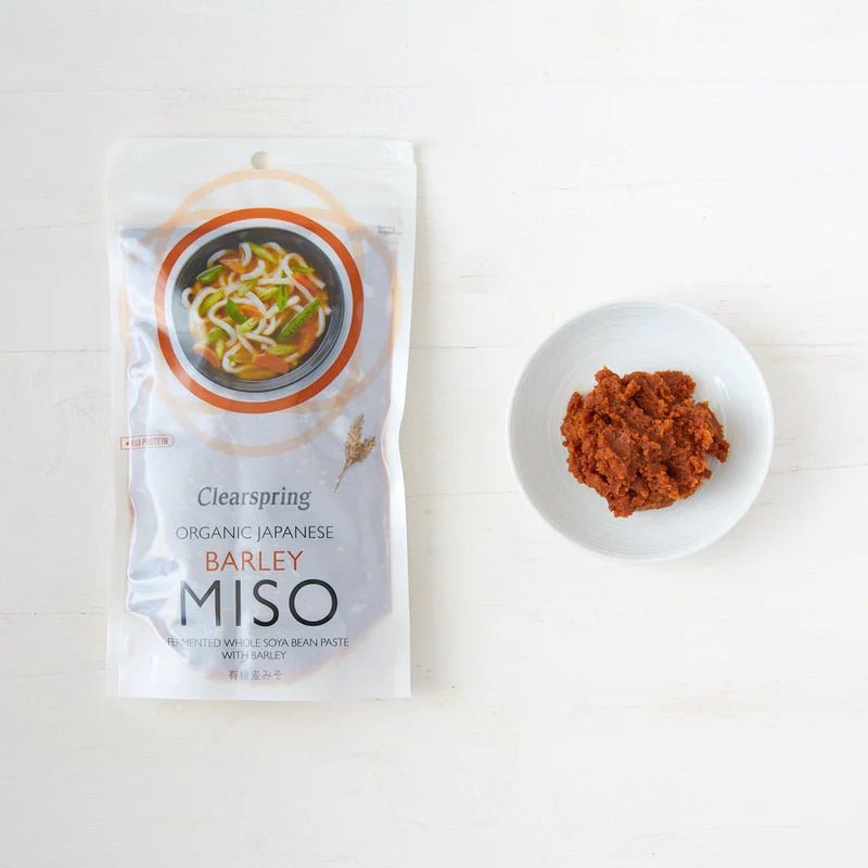 Organic Japanese Barley Miso Pouch 300g - Clearspring - Miso - Eco Natural Products