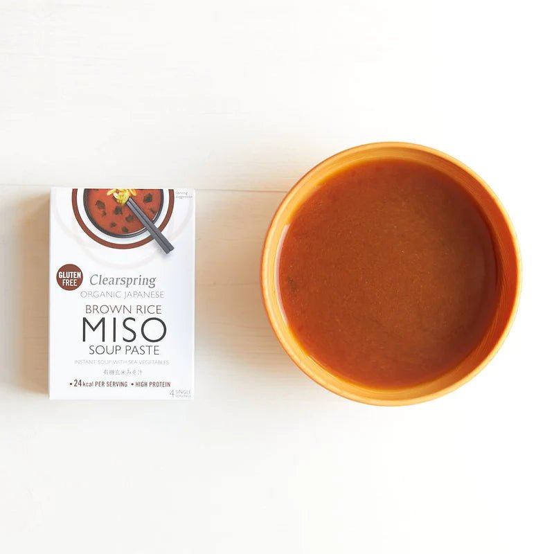 Organic Japanese Brown Rice Instant Miso Soup Paste 4x15g - Clearspring - Instant Miso Soup - Eco Natural Products
