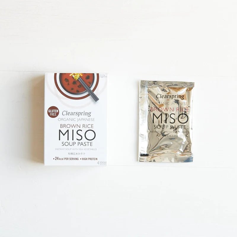 Organic Japanese Brown Rice Instant Miso Soup Paste 4x15g - Clearspring - Instant Miso Soup - Eco Natural Products