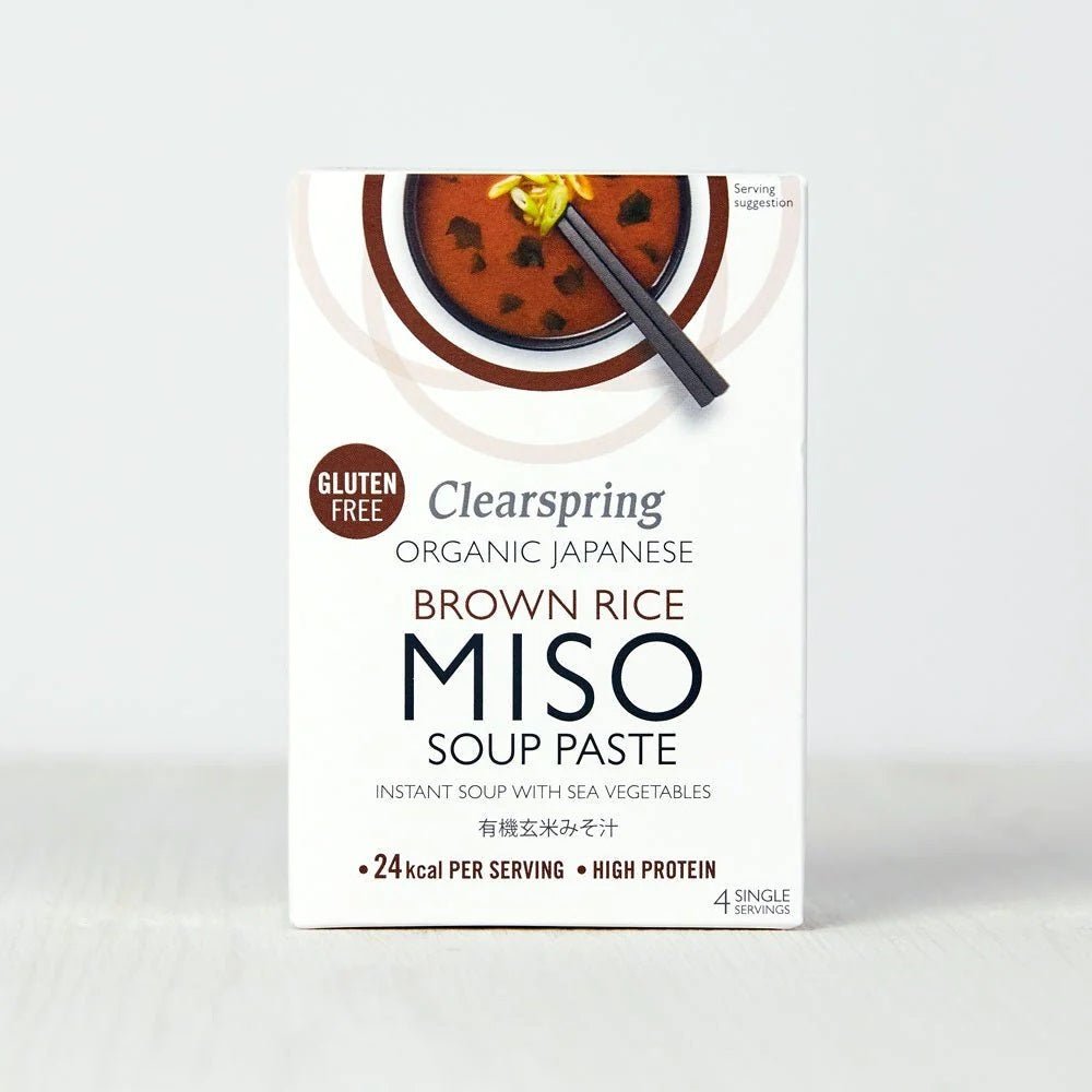 Organic Japanese Brown Rice Instant Miso Soup Paste 4x15g - Clearspring - Instant Miso Soup - Eco Natural Products