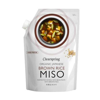 Organic Japanese Brown Rice Miso Pouch 300g - Clearspring - Miso - Eco Natural Products