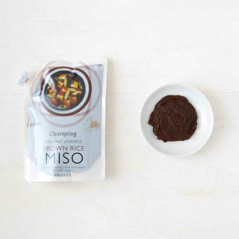Organic Japanese Brown Rice Miso Pouch 300g - Clearspring - Miso - Eco Natural Products