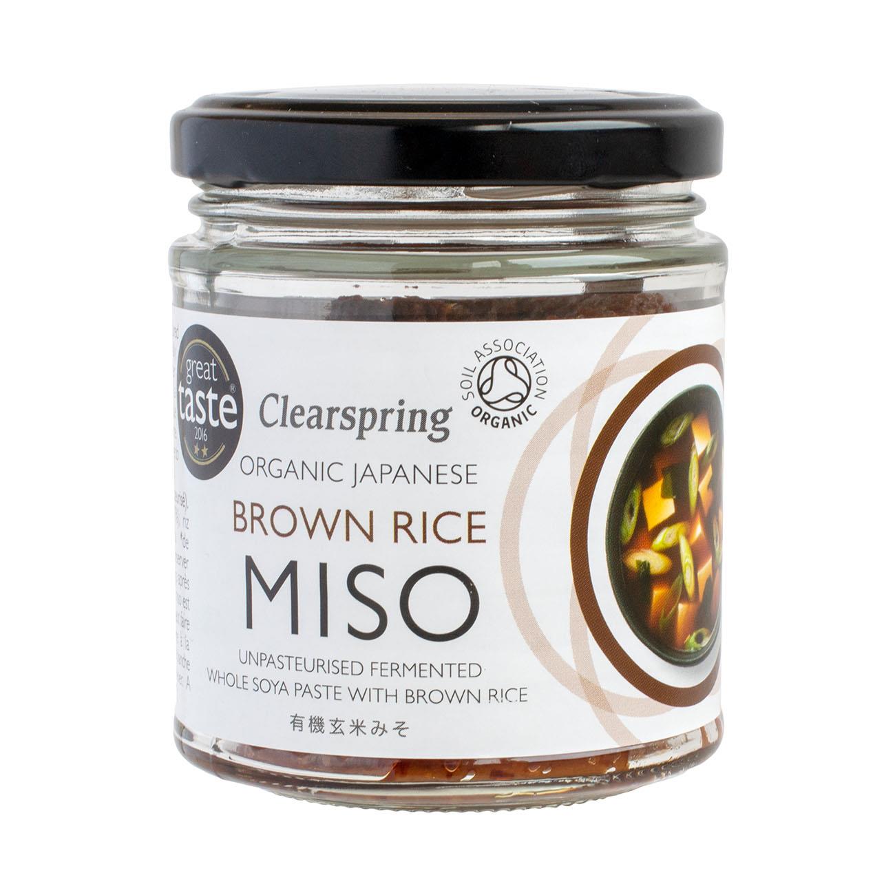 Organic Japanese Brown Rice Miso Unpasteurised Jar 150g - Clearspring - Miso - Eco Natural Products